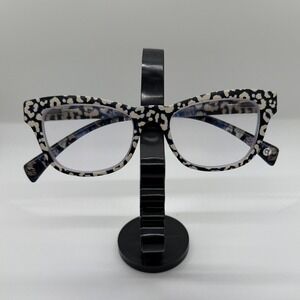 Peepers Blue Light Blocking Reading Glasses 3X - Orchid Island White/Leopard